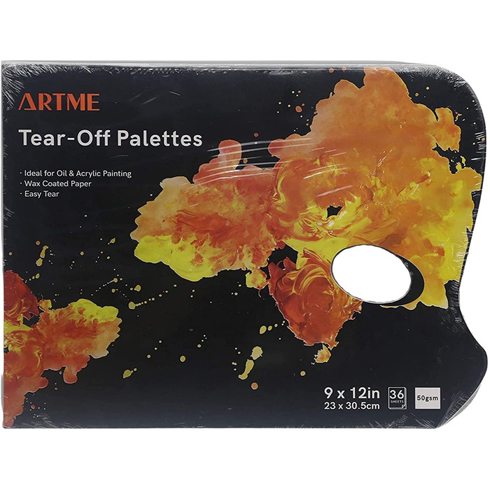 Artme Tear-off Paper Palettes 22.9x30.5cm, 50g, 36 sheets - Disposable Palettes