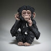 "Edge Sculpture Baby Chimpanzee "Hear no Evil"