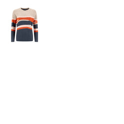 Weird Fish Chiltern Intarsia Knitted Jumper Chalk 18