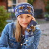 Pachamama Beehive Headband Denim