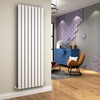 ELEGANT 1800 x 608mm Vertical Column Designer Radiator Flat Panel White