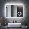 ELEGANT 800 x 600mm LED Bluetooth Mirror with Touch Sensor, Dimmer, Anti-Fog, and Shaving Port
