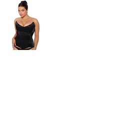 House Of Desire Juliet Satin Full Boning Scoop Neck Corset