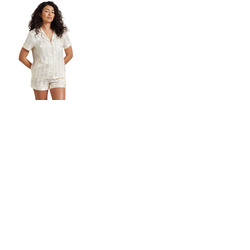 Chelsea Peers Satin Jacquard Short Pyjama Set