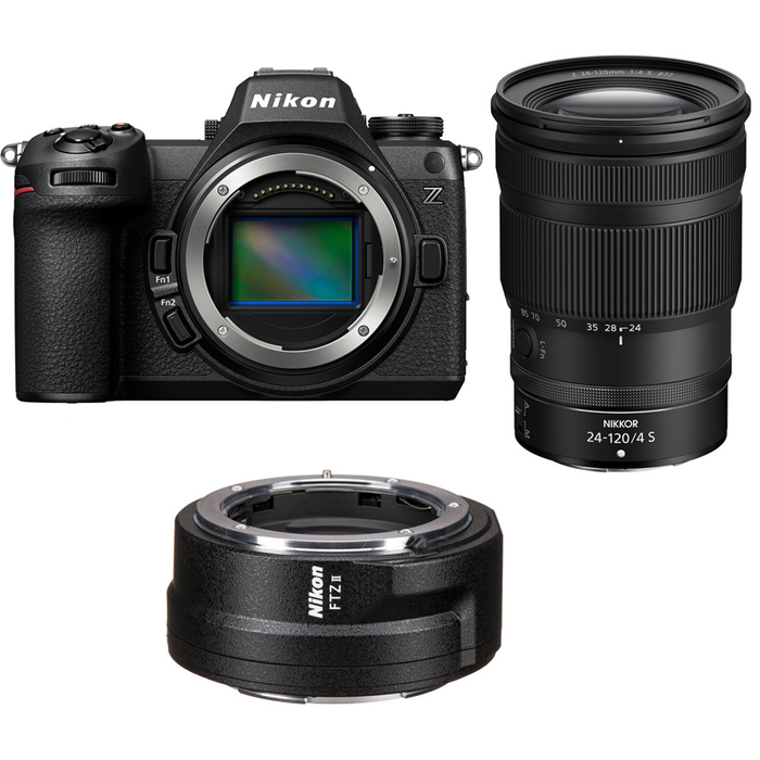 Nikon Z6 III Mirrorless Camera with Z 24-120mm f/4 S Lens with FTZ II Mount Adapter