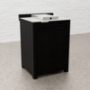 Draco Grills Teak Carbon Line Side Burner Cabinet with Ceramic Top