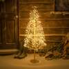 Pre-Lit Christmas Gold Wire Light-Up Tree 120cm with 1200 Warm White LEDs