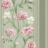 Raya Floral Wallpaper Sage Green / Pink Belgravia 757