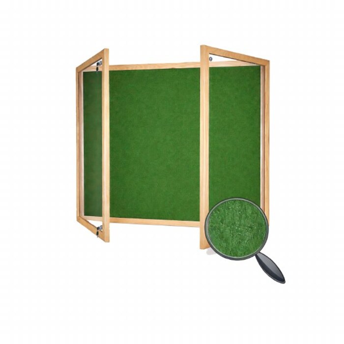 Hardwood Framed Lockable PET Noticeboard