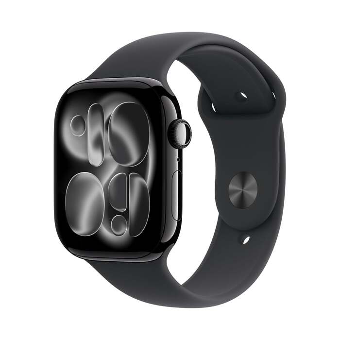Apple Watch Series 11 GPS 42mm Jet Black Aluminium Case with Sport Band (S/M) MEQT4MP/A