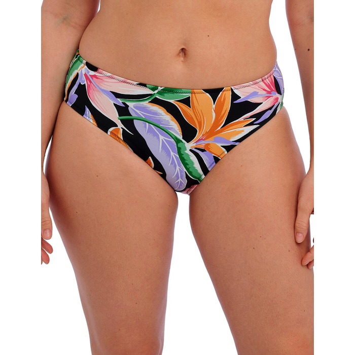 Fantasie Mykonos Cove Mid Rise Bikini Brief - Black - L - 14