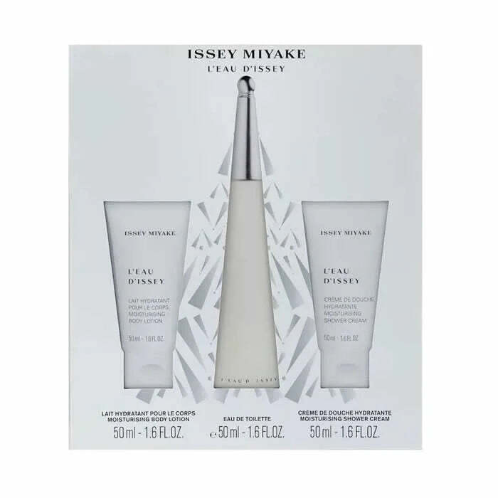 Issey Miyake L'eau d'Issey Gift Set 50ml EDT + 50ml Body Lotion + 50ml Shower Cream