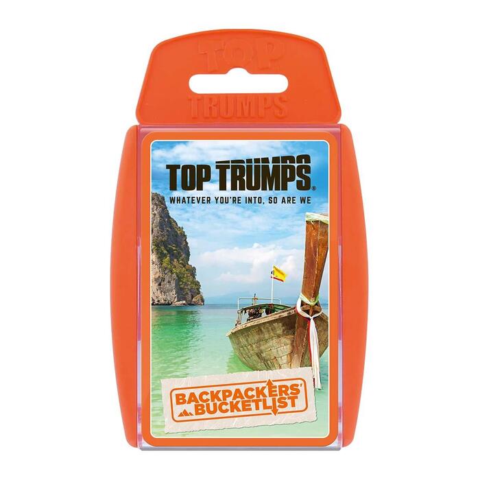 Back Packers' Bucket List Top Trumps Card Game