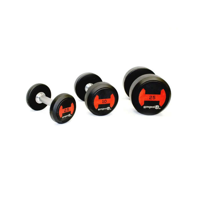 Gym Gear 2. 5-50kg Rubber Dumbbells Set