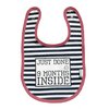 Cute Bib for Baby Girl | Just Done 9 Months Inside® Bib | Funny Baby Shower Gift