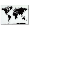NAGA Magnetic Glass World Map