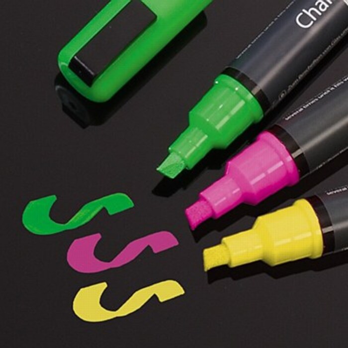 Sigel Neon Chalk Markers Pack of 3 Assorted