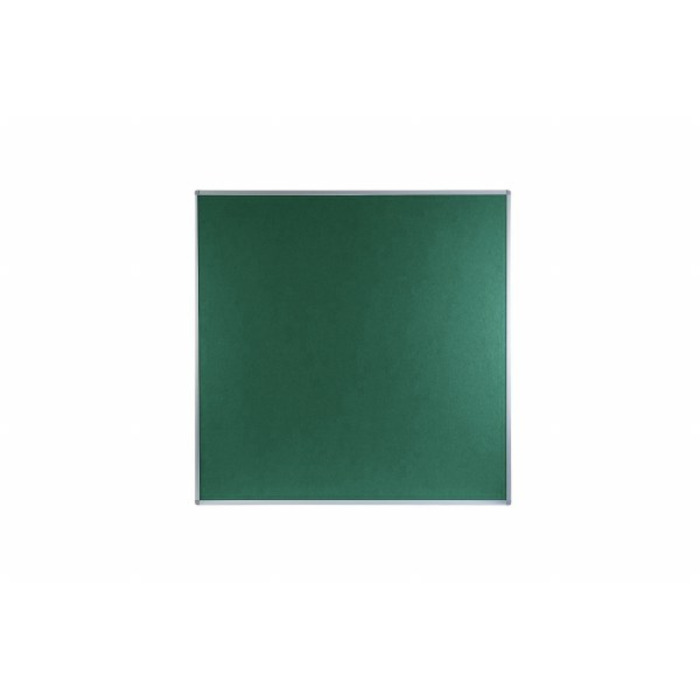 Boards Direct Felt Noticeboard Aluminium Frame 1200 x 1200mm GREEN