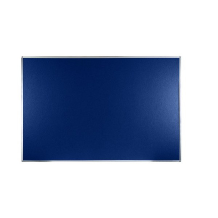 Boards Direct Felt Noticeboard Aluminium Frame 1800 x 1200mm BLUE