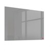 Casca Magnetic Glass Writing Board 1000 x 1000mm Metal Grey