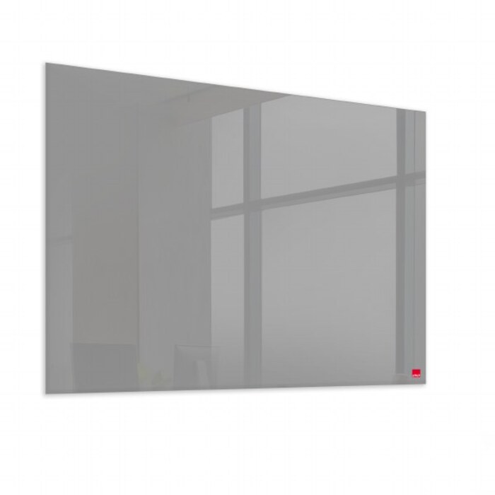 Casca Magnetic Glass Writing Board 1200 x 1000mm Metal Grey