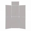 6 Panel Folding Display Stand Grey Frame/Grey Fabric