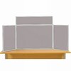 Midi Desk Top Display Stand Grey Frame/Grey Fabric