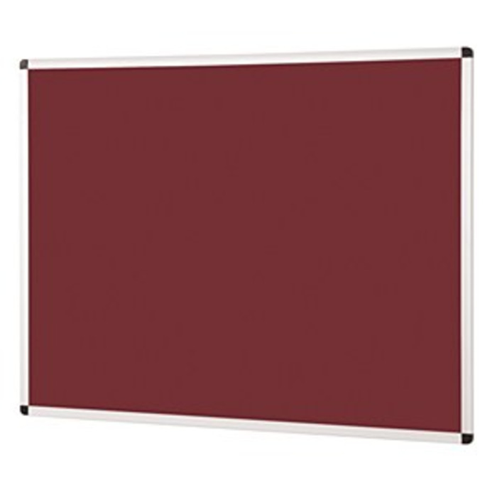 Metroplan Felt Noticeboard 900 x 600mm Burgundy