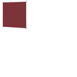 Metroplan Felt Noticeboard 1200 x 1200mm Burgundy