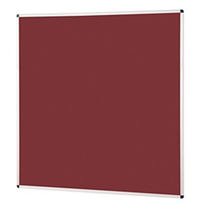 Metroplan Felt Noticeboard 1200 x 1200mm Burgundy