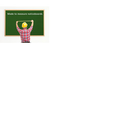 Made to Measure Felt Noticeboard Up to 1500x1200mm Green Fabric Oak Frame