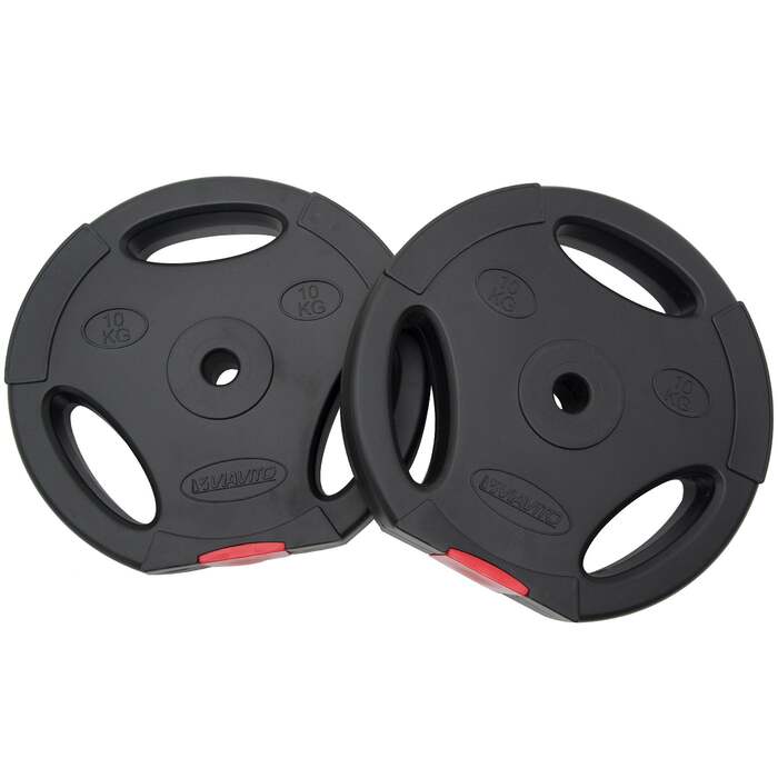 Viavito Tri Grip Vinyl Standard Weight Plates
