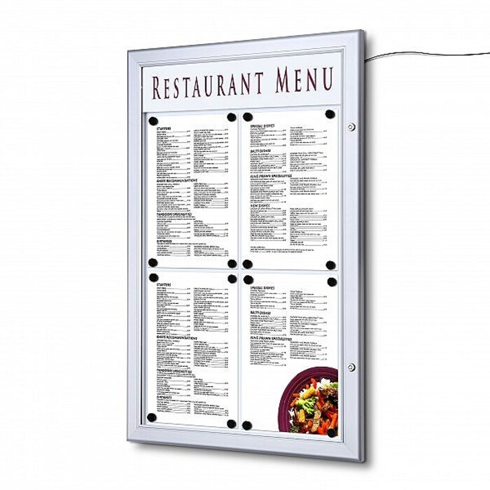 Outdoor Lockable Menu Case