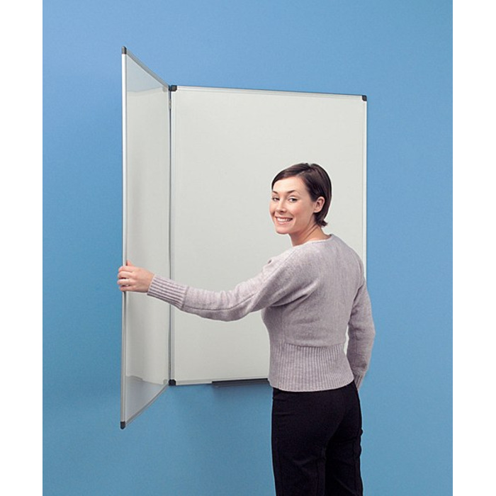 Spacesaver Folding Whiteboard 900 x 600mm Magnetic Surface