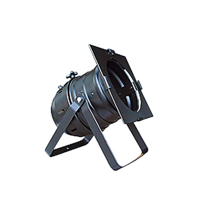 Par64 Can Short Floor Standing Black - With Bracket and Gel Frame