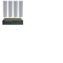 Column Speaker Small PA System - 4 Speaker
