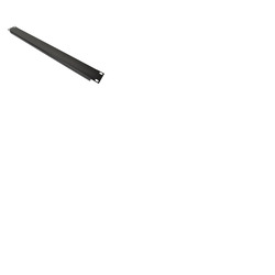 1 U 19" Blank Rack Panel With Black Finish