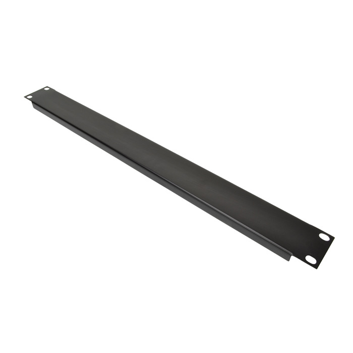 1 U 19" Blank Rack Panel With Black Finish
