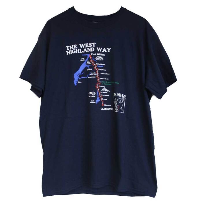The Green Welly Stop West Highland Way T-Shirt Navy 2XL