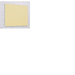 Wall Mounted Glass Board 1000 x 650mm Cream