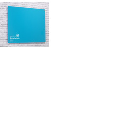 Magnetic Glass Board with your Logo 1200 x 1200mm Sky
