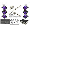 Complete Stage Lighting Installation Package with Powered Lighting & LED Par Cans