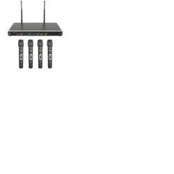 Quad UHF Handheld Wireless Mic Systems