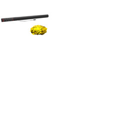 Electric Metallic Confetti Cannon 80cm Gold