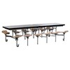 12 Seat Primo Rectangular Mobile Folding Tables