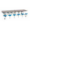 12 Seat Rectangular Mobile Folding Table