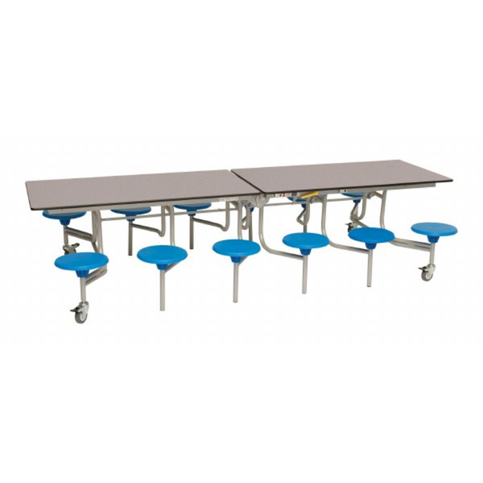 12 Seat Rectangular Mobile Folding Table