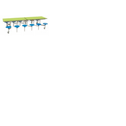 12 Seat Rectangular Mobile Folding Table