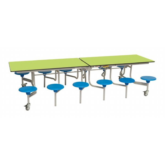 12 Seat Rectangular Mobile Folding Table