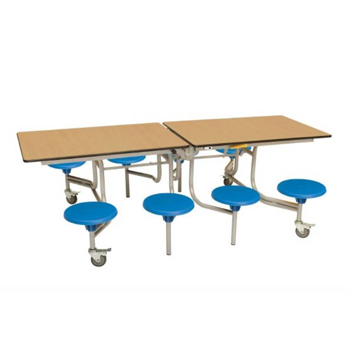 8 Seat Rectangular Mobile Folding Table